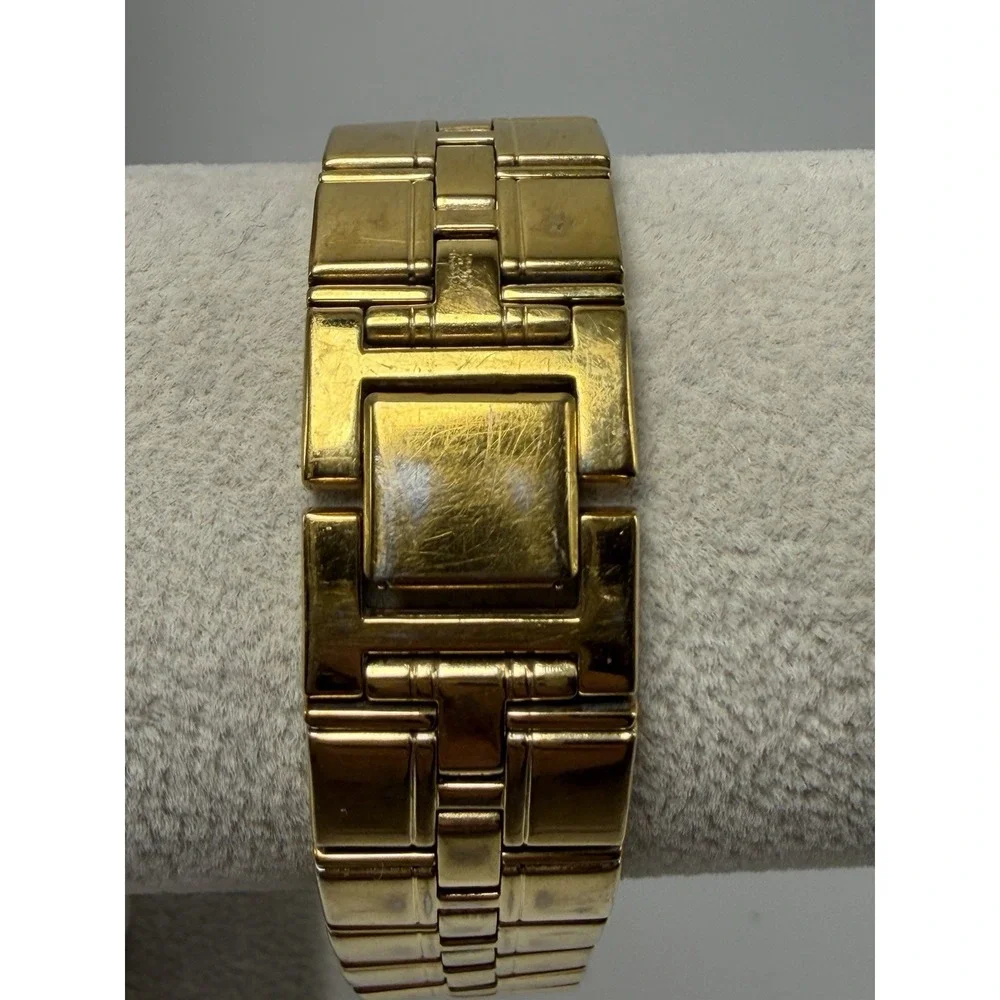 Caravelle By Bulova 44D05 Mens Tank Watch New Battery 26MM 8.5